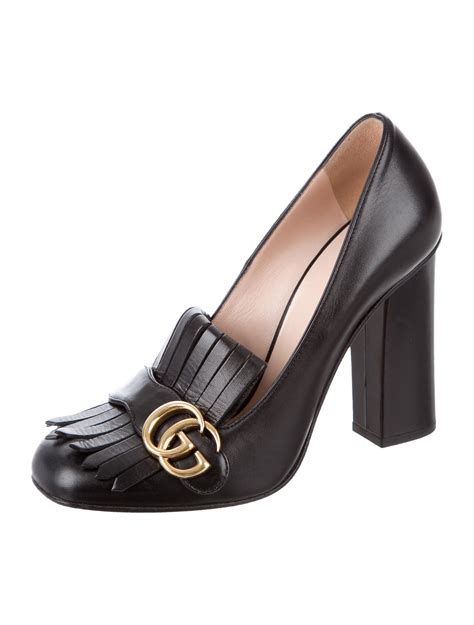 gucci marmont pumps replica|gucci marmont mid heel pump.